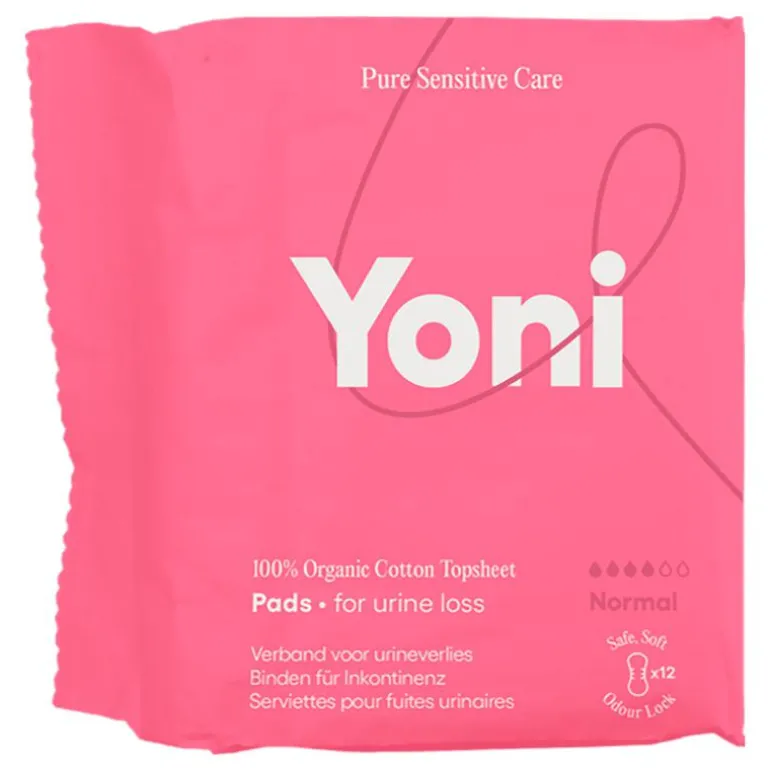 Yoni Verband Urineverlies Normal Bio Katoenen Toplaag 12 stuks