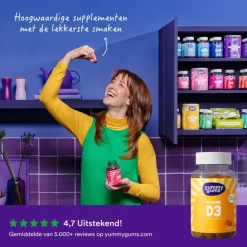 Yummygum Vitamine D3 Suikervrij 60 stuks