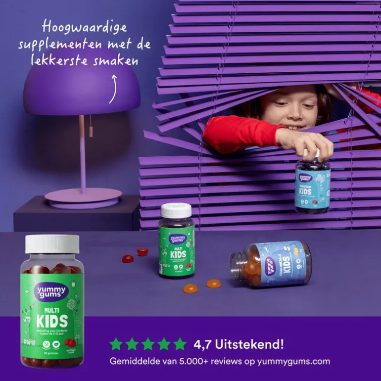 Yummygums Kids Suikervrij 60 stuks