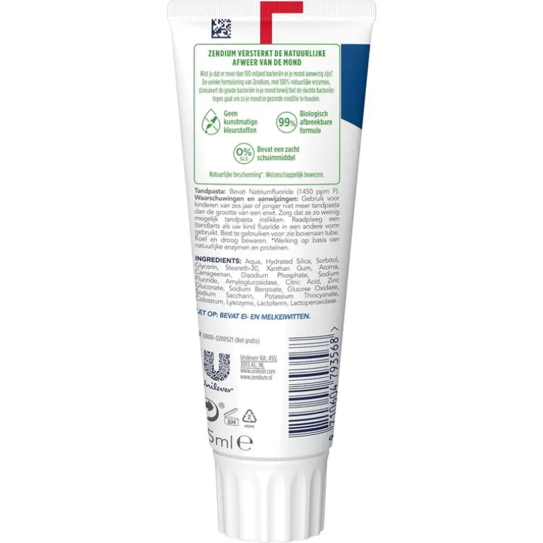 Zendium Classic Tandpasta 75 ML