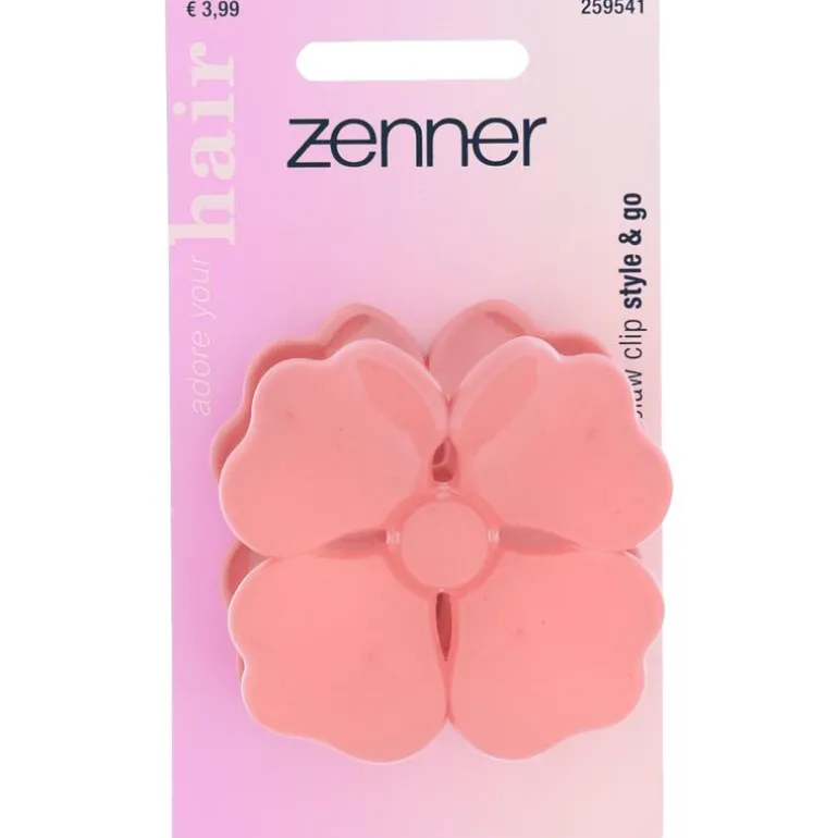 Zenner Haarklem Bloem Glimmend Roze