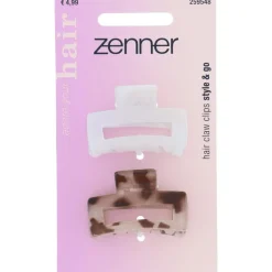 Zenner Haarklem Gebroken Wit/Bruin 2X