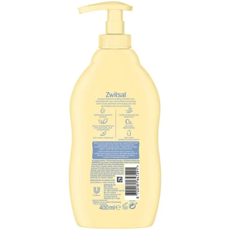 Zwitsal Zeepvrije Wascrème 400 ML